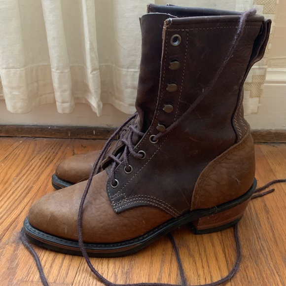 Vintage leather boots - Picture 2 of 4
